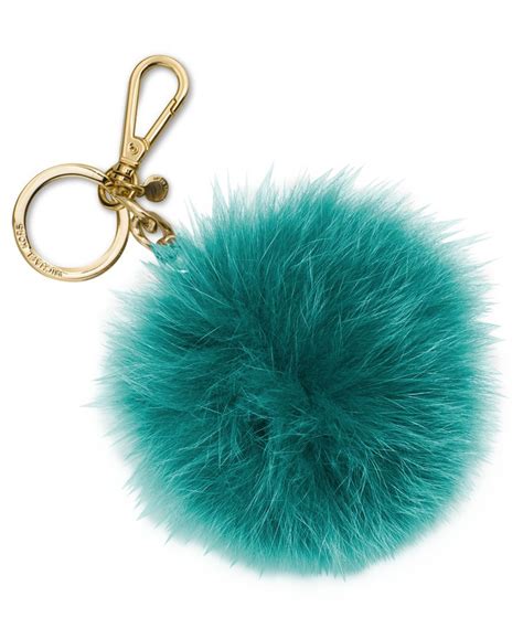 black pom pom keychain michael kors|MICHAEL Michael Kors Fur Pom Pom Keychain .